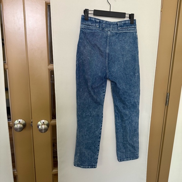 Abercrombie & Fitch Women's‎ 26/2R Blue Ultra High Rise Straight Leg Denim Jeans - Picture 4 of 9